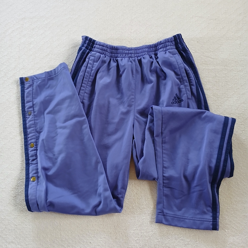 adidas 1999 vintage track pants purple button down 90s medium